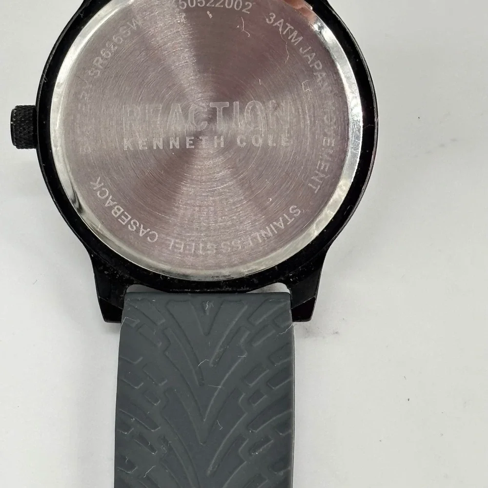 Kenneth Cole Reaction Watch Mens OS Black for‎ parts only 3ATM RK50522002